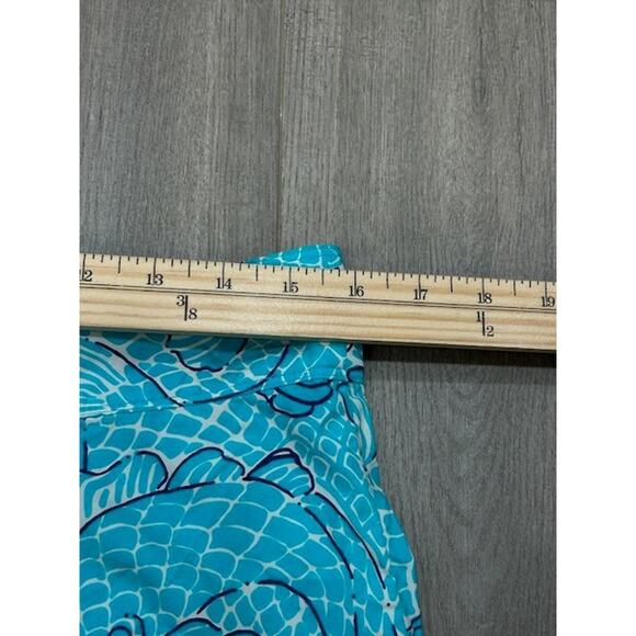 Lilly Pulitzer Mens Shorts Drawstring Waist Fish Print Beach Blue Size Large - Picture 7 of 7